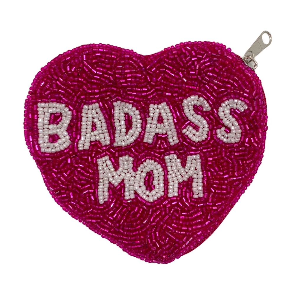 "Badass" Beaded Pouch